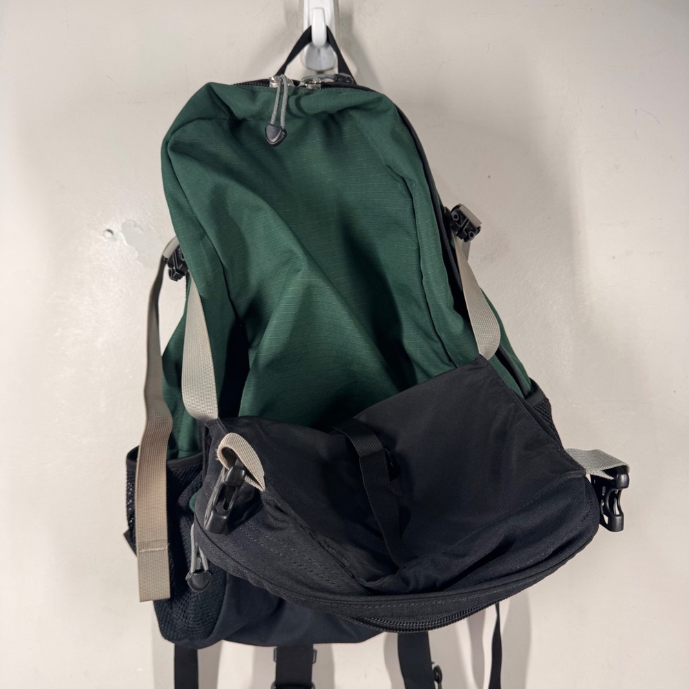 REI Whitney Daypack Backpack Forest Green Black Canvas Cordura DJL 011200 - Picture 6 of 16